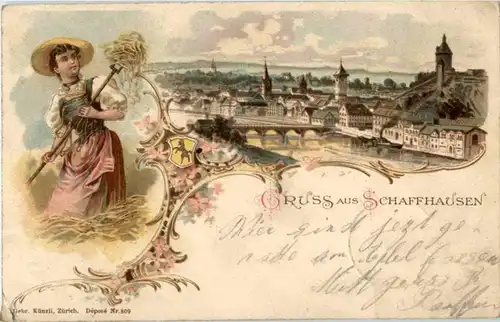 Gruss aus Schaffhausen - Litho -187186