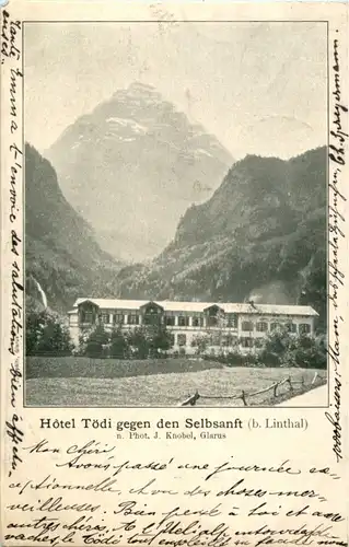 Hotel Tödi gegen den Selbsanft bei Linthal -187212
