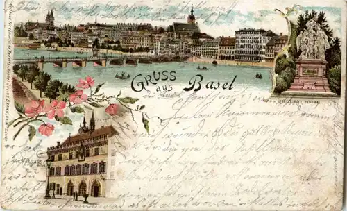 Gruss aus Basel - Litho -187592