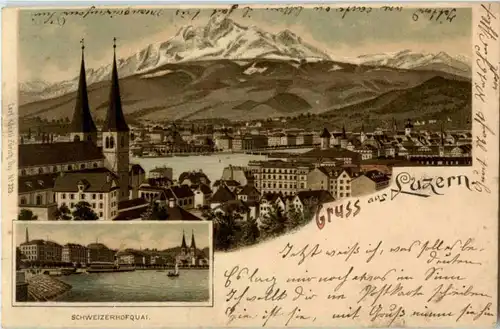 Gruss aus Luzern - Litho -187222