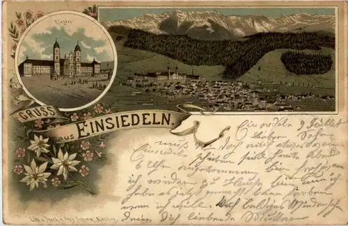 Gruss aus Einsiedeln - Litho -187242