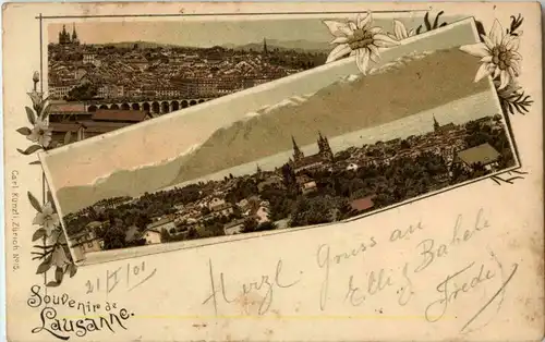 Souvenir de Lausanne - Litho -187178