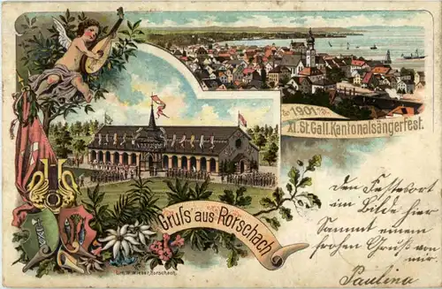 Rorschach - Kantonalsängerfest - Litho -185366