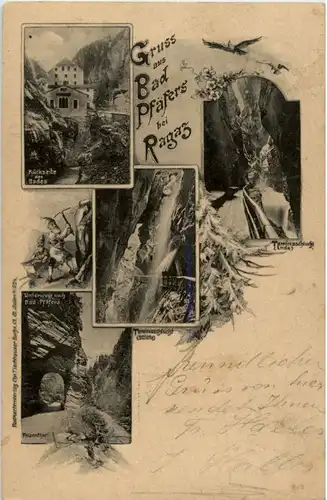 Gruss aus Bad Pfäfers bei Ragaz -187346