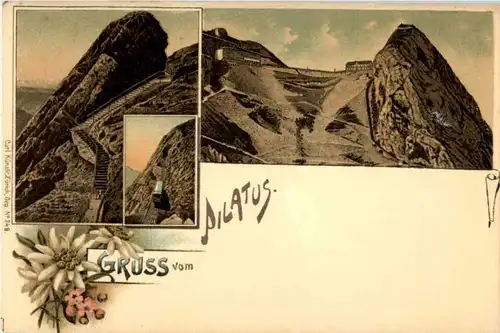 Gruss vom Pilatus - Litho -187436