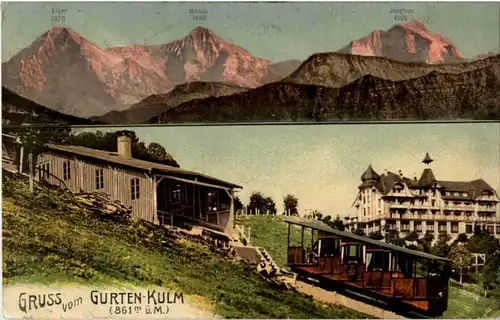 Gruss vom Gurten Kulm - Zahradbahn -187046