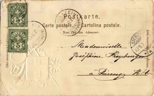 Gruss aus Mariastein - Prägekarte -187310