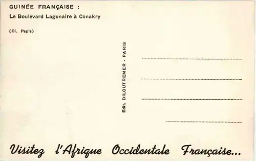 Guinee Francaise - Le Boulevard Lagunaire -182894