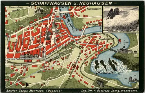 Schaffhausen Neuhausen Map -185612