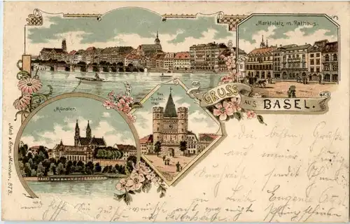 Gruss aus Basel - Litho -187578