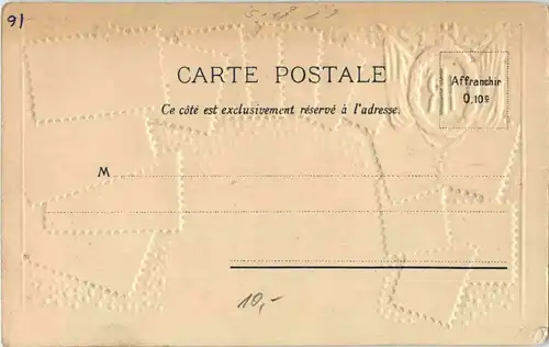 France - Briefmarken - stamps - Prägekarte -13856