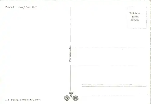 Zürich - Seegfrörni 1963 -176392