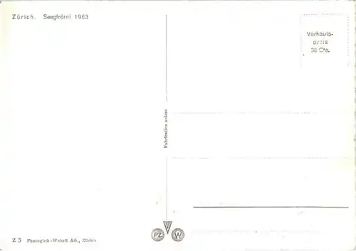 Zürich - Seegfrörni 1963 -176390
