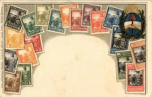 Argentina - Briefmarken - stamps - Prägekarte -13864