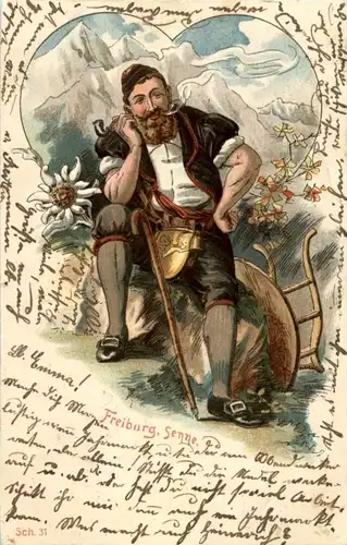 Fribourg Senne - Prägelitho -177922