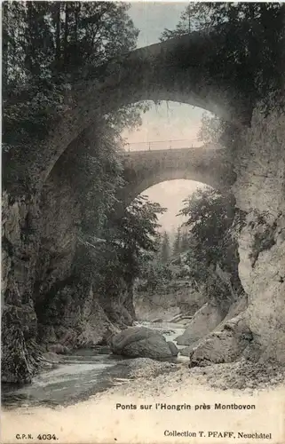 Ponts sur l Hongrin pres Montbovon -177984