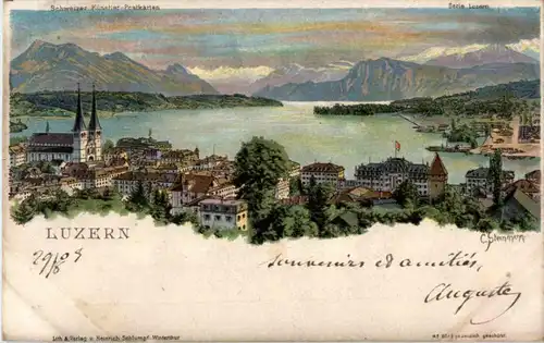 Gruss aus Luzern - Litho -141678