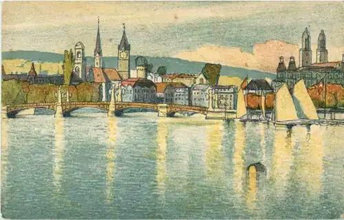 Zürich - Künstlerkarte -176652