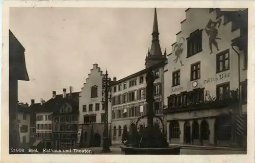 Biel - Bienne - Rathaus und Theater -141918