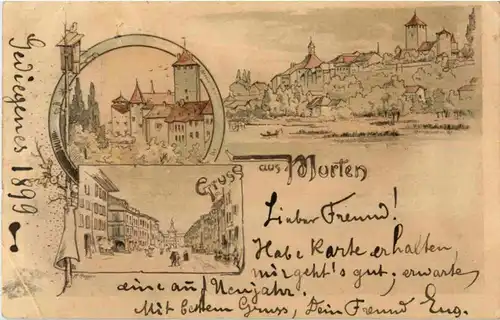 Gruss aus Morat - Murten -178012