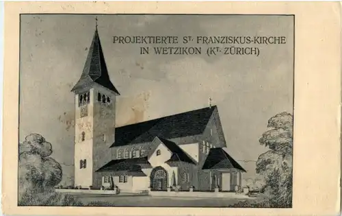 Wetzikon - Projektierte Kirche -176096