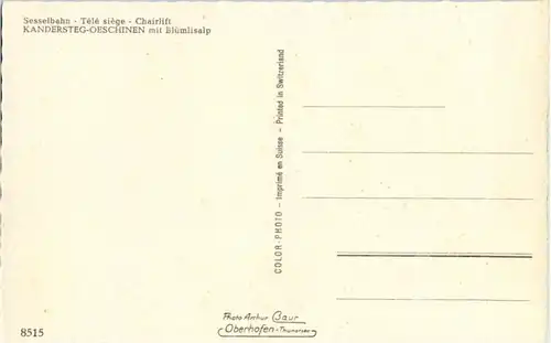 Sessellift - Kandersteg Oeschinen -142330
