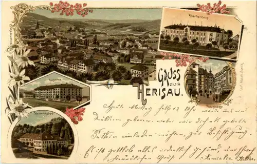 Gruss aus Herisau - Litho -188702