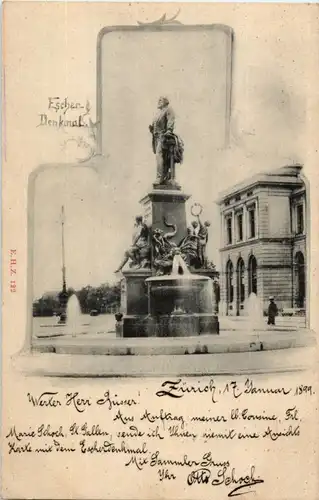 Zürich - Escher Denkmal -181112