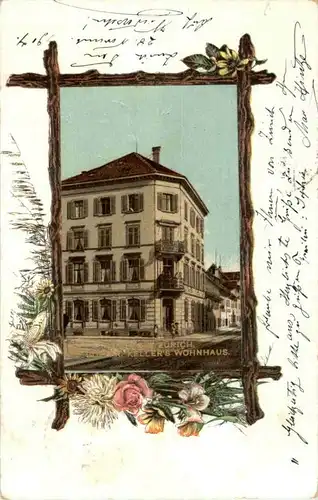 Zürich - Gottfr. Kellers Wohnhaus -181132