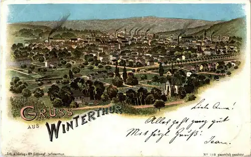 Gruss aus Winterthur - Litho -184788