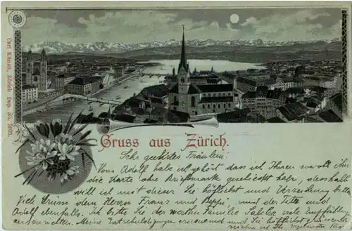 Gruss aus Zürich - Litho -143312