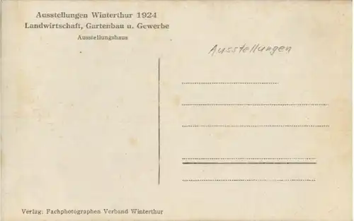 Winterthur - Austellungen 1924 -176512