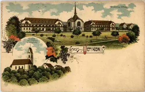 Gruss aus Uetikon - Litho -143602