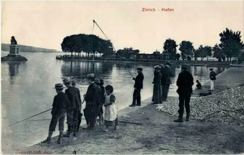 Zürich - HAfen - Angeln Fishing -143718