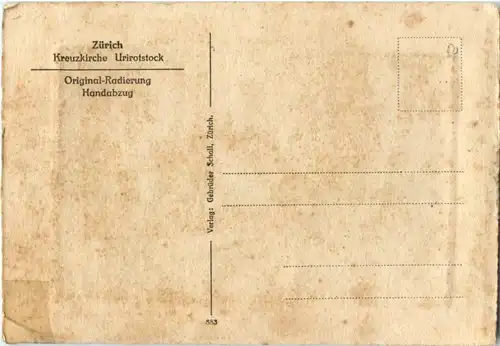 Zürich - Radierung -176764