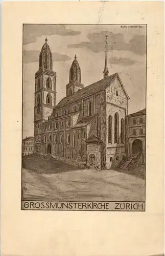 Zürich - Grossmünster -176866
