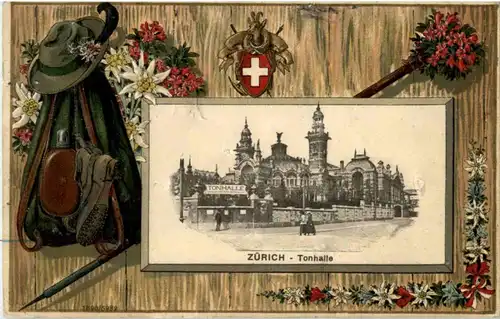 Zürich - Tonhalle - Prägekarte -176924