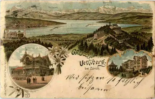 Gruss vom Uetliberg - Litho -184846