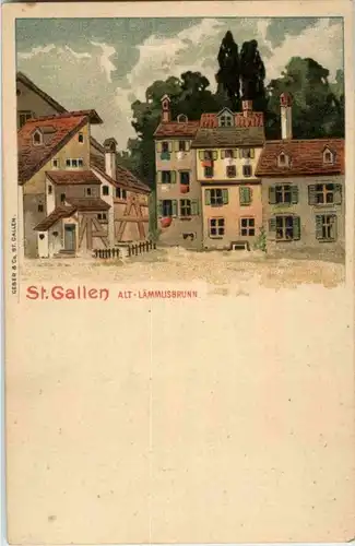 St. Gallen - Alt-Lämmöisbrunnen Litho -179280