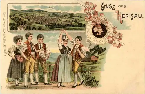 Gruss aus Herisau - Litho -188692
