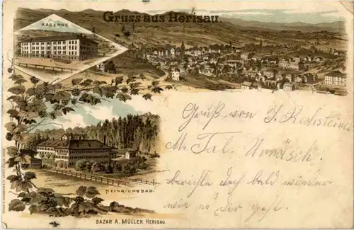 Gruss aus Herisau - Litho -188694