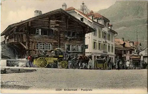 Andermatt - Postplatz - Postkutsche -180918