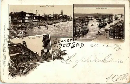 Souvenir de Port Said - Litho 1898 -13296