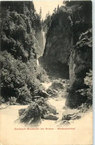 Etzlibach Wasserfall bei Bristen -181030