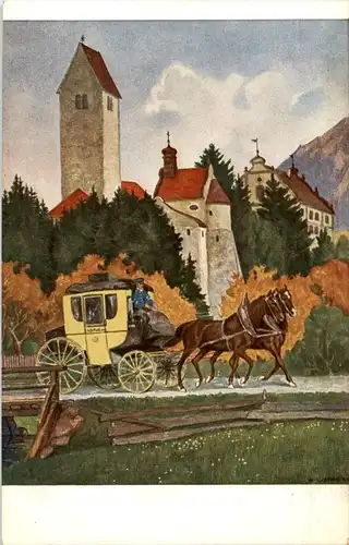 Rauhenzell im Allgäu - Postkutsche -12980