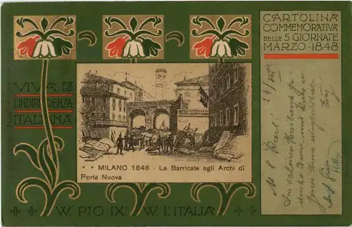 Milano - Cartolina Commemorativa -13206