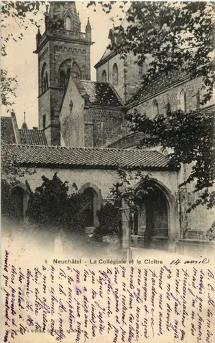 Neuchatel - La Collegiale etle Cloitre -146664