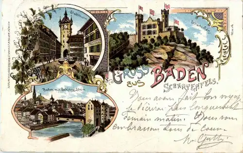 Gruss aus Baden - Litho -186043