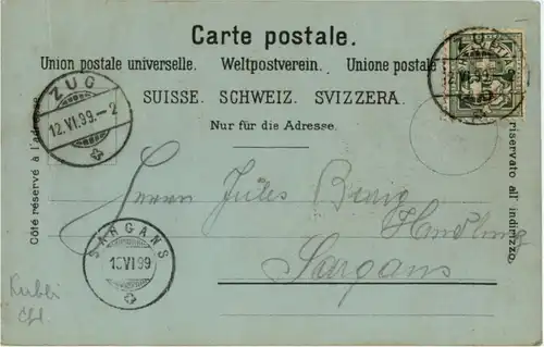 Gruss aus Zug - Litho -147330