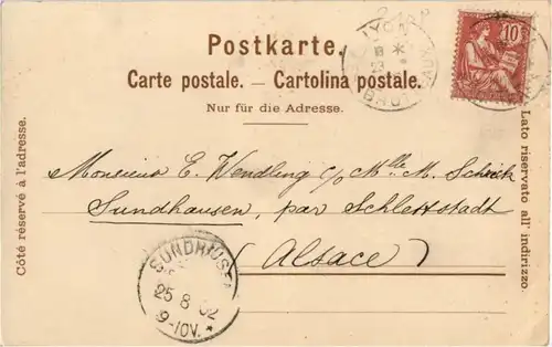 Bern - Souvenir de la Fete federale 1899 - Litho -186159